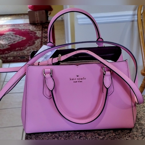 NWT Kate Spade Small Triple Compartment Satchel  Tippy soft Pink Bag - Picture 12 of 17